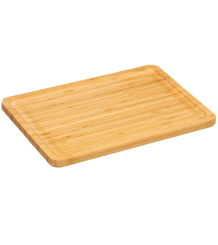Platou servire Atmosphera din bambus, 28x20 cm, maro natur