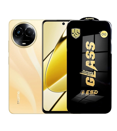 Folie de Protectie pentru Realme 11, Vafy, Sticla Securizata ESD, Margini Negre, Rezistenta la Zgirieturi, Antistatica, 0.35 mm, Transparenta