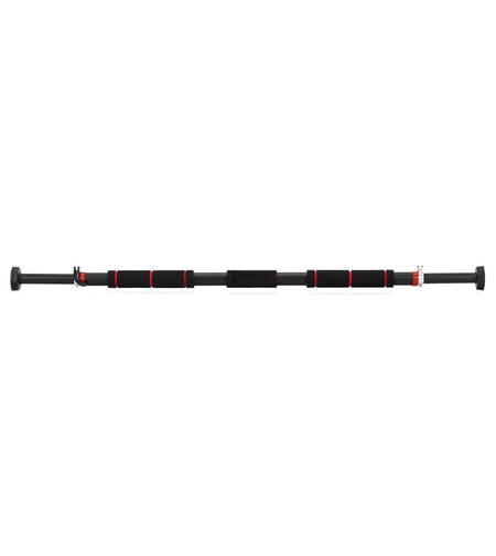 Bara tractiuni reglabila pentru usa 82-130 cm, otel si spuma NBR, capacitate 300 kg, negru
