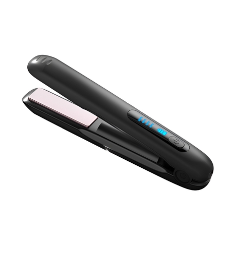Placa de Par fara Fir, Vafy, Adaptor Tip C, 4 Trepte de Temperatura, Tensiune 5V, Capacitate Baterie 5000 mAh, Indreptat, Ondulat, 23.5x3.3x4.5 cm, Negru