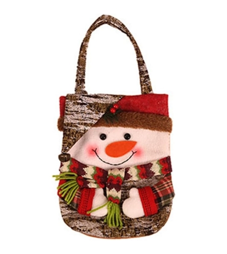 Geanta pentru Cadouri de Craciun, Flippy, Model Om de Zapada, Decoratiune Sarbatori, 46x23x2 cm, Multicolor