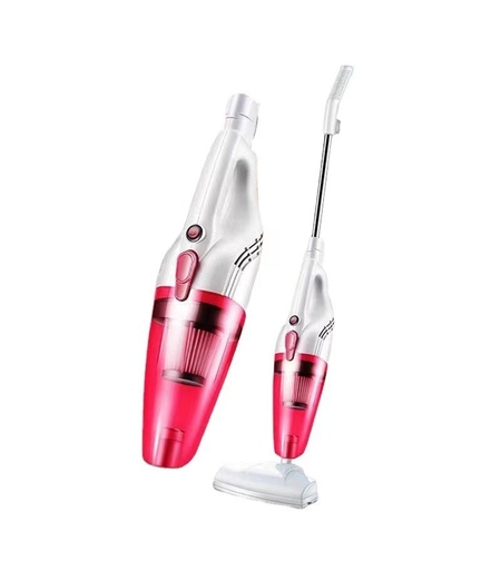 Aspirator Vertical 2in1, Flippy, Fara Sac, 2 Capete, de Mana, Filtrare Multipla, 95 x 24.5 cm, Rosu