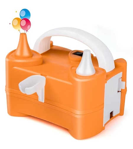 Pompa Electrica de Umflat Baloane, Flippy, cu Doua Iesiri, 220V, Putere 400W, Accesorii petrecere, Portocaliu