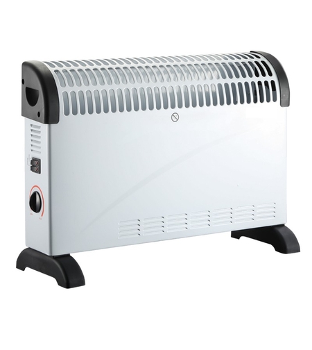 Convector Electric Clasic, Vafy, 2000W, 3 Trepte de Putere, Termostat, 53x19.8x38 cm, Alb