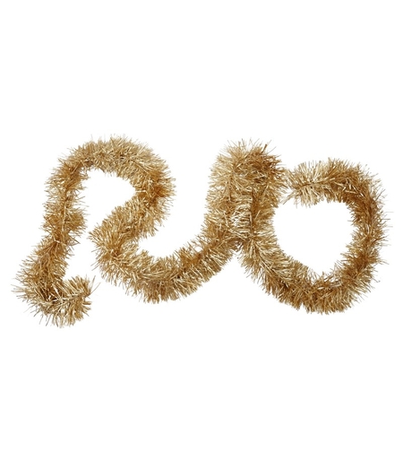 Beteala Craciun, Flippy, auriu, marimea: 2 m x 9 cm material:folie PVC, interior/exterior