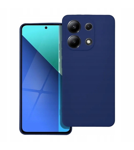 Husa de Protectie, Vafy, pentru Xiaomi Redmi Note 13 5G, Liquid Silicone, cu Microfibra pe Interior, Protectie Antisoc, Compatibil Incarcare Wireless, Albastru