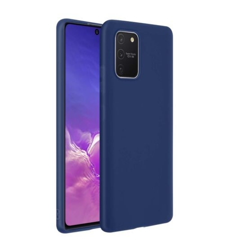 Husa protectie Vafy compatibila cu Samsung S10 Lite Matte Tpu Albastru inchis