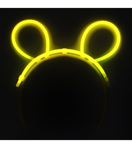 Cordeluta Decorativa, Flippy, din Plastic, Fluorescenta, Accesoriu Petrecere, Galben