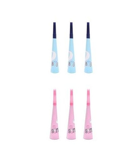 Set 6 Suflatori Gender Reveal, Vafy, Girl or Boy, din Carton, 20 x 5 cm, Roz/Albastru