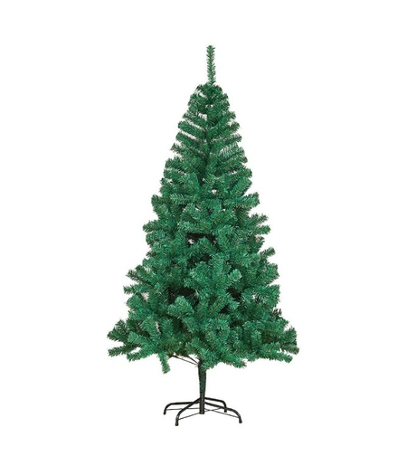 Brad de Craciun artificial cu suport inclus Flippy, 150 cm, 450 Ramuri Varfuri, Suport Clasic, Fara iluminare, utilizat pentru interior/exterior, Verde