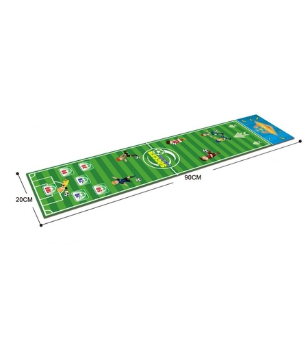 Joc Interactiv, Flippy, Covor de Fotbal 90 x 20 cm, 1-4 Jucatori, +5 Ani, 6 Mingi Incluse, Verde