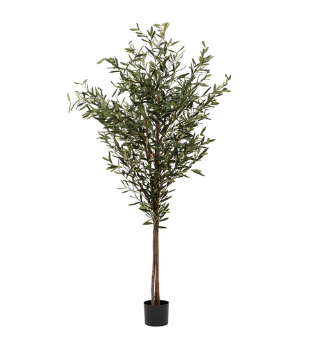 Planta artificiala Atmosphera Maslin decorativ cu ghiveci, 210 cm, verde