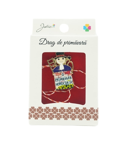 Brosa Mica in Cutie Primavara Norocoasa