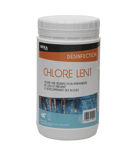 Tablete clor lent Pool 125g pentru piscine 10–20 m³, compatibile cu toate filtrele, 1kg