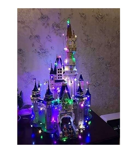 Instalatie de Craciun cu Baterii Tip Liniar, 2 jocuri de lumini, Fir Cupru 10 m 100 LED -uri, Multicolor