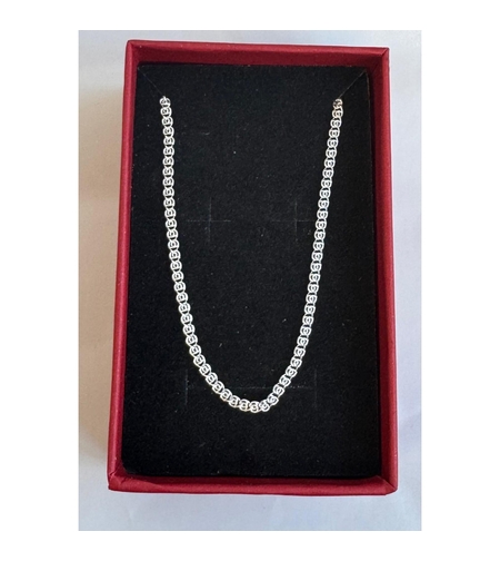 Lantisor din Argint 925, model plat rotund (ccc) 55 cm, 2.47 g