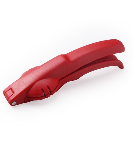 Dispozitiv de spart nuci si castane Flippy, ABS si otel, 17.5 x 5.5 x 5 cm, usor de utilizat, rosu