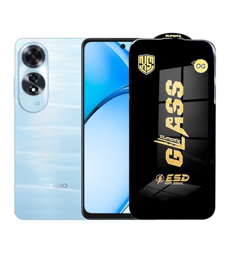 Folie de Protectie pentru Oppo A60, Vafy, Sticla Securizata ESD, Margini Negre, Rezistenta la Zgirieturi, Antistatica, 0.35 mm, Transparenta