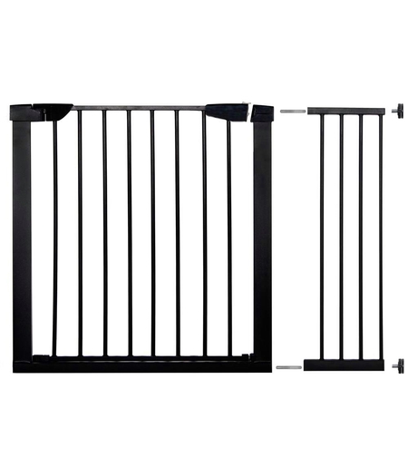 Poarta de siguranta Safety Gate pentru scari, ajustabila 103-110 cm, din otel, neagra