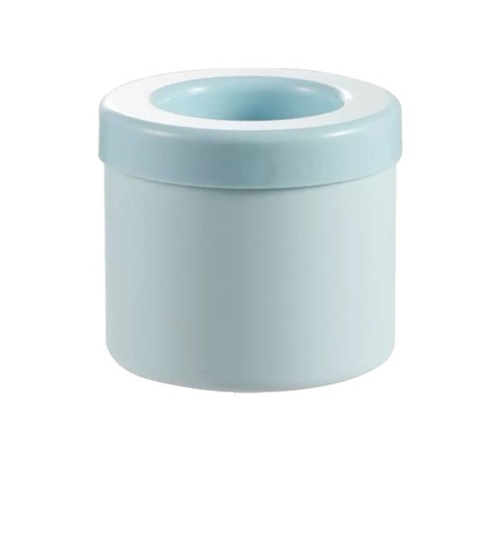 Tava de Gheata din Silicon cu Capac, Flippy, Forma de Gheata pentru Racirea Bauturilor, in Forma de Frapiera, Silicon fara BPA, Cuburi de Gheata, 9x8.5x8 cm, Albastru
