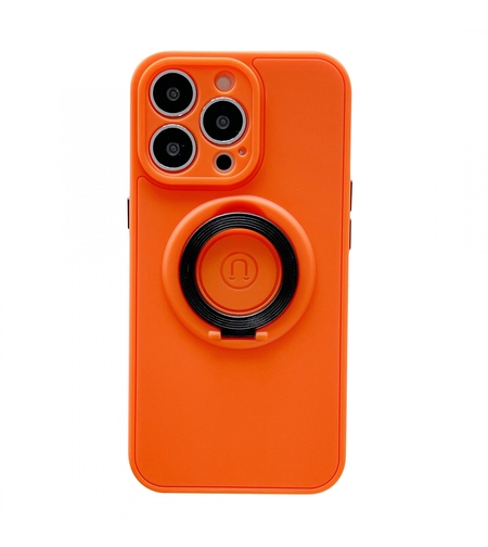 Husa protectie Vafy compatibila cu Apple iPhone 13 Mag Safe Silicone Portocaliu