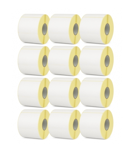 Set 12 Role Etichete Autoadezive Termice 100x150mm, 1000 Etichete/Rola, Etichetare Rapida si Precisa
