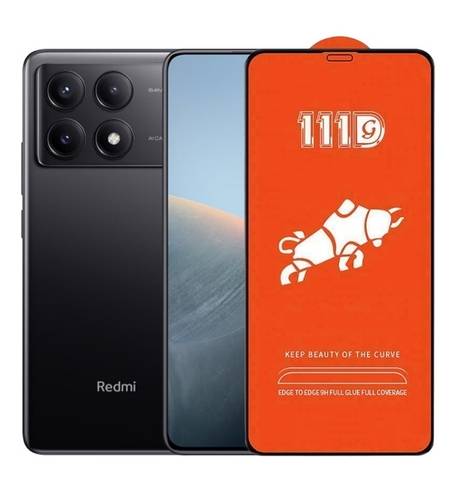 Folie Sticla Securizata pentru Xiaomi Redmi K70, Vafy, Sticla de Protectie Compatibila cu Xiaomi Redmi K70, Full Cover 111D, HD, Margini Negre, Transparenta