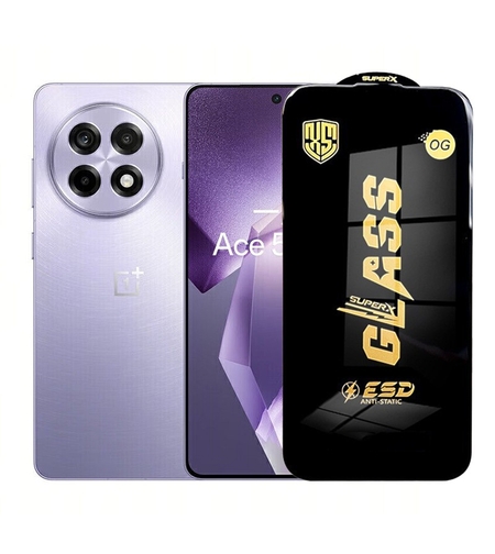 Folie de Protectie pentru OnePlus Ace 5 Pro, Vafy, Sticla Securizata ESD, Margini Negre, Rezistenta la Zgirieturi, Antistatica, 0.35 mm, Transparenta
