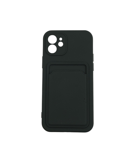 Husa protectie Vafy cu suport card compatibila cu Apple iPhone 7G/8G Negru