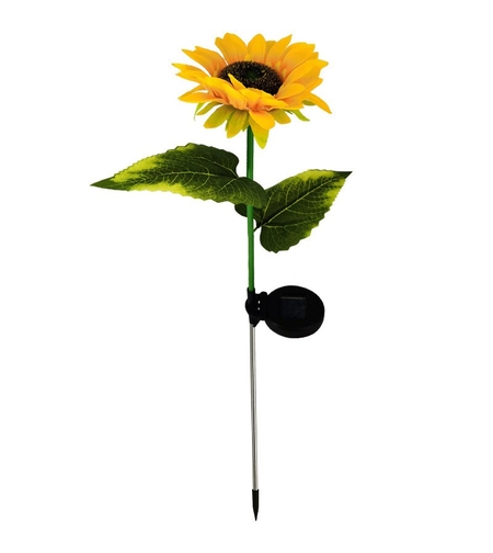 Lampa solara LED tip Floarea Soarelui, inaltime 70 cm, Pentru gradina, Flippy