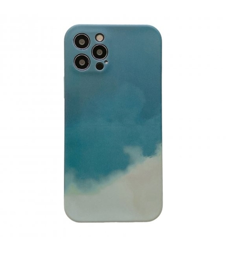 Husa protectie Vafy compatibila cu Apple iPhone 7/8G/SE2020 Tpu Ombre, Verde/Alb