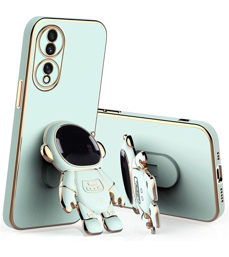 Husa Telefon 2in1, Vafy, Compatibila Huawei Mate 60 Pro, Carcasa TPU cu Suport Inclus Tip Astronaut, Protectie Camere, Verde