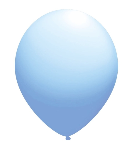 Set 12 Baloane, Flippy, din Latex Standard, 30 cm, Albastru Deschis