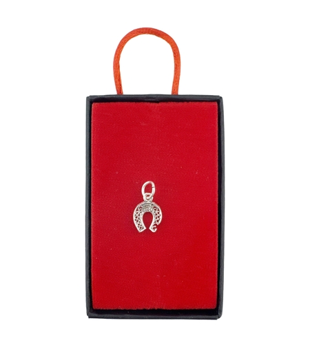 Pandantiv Argint 925, Jolie, pentru Dama, Model Potcoava Filigran, 0.62 gr, Argintiu