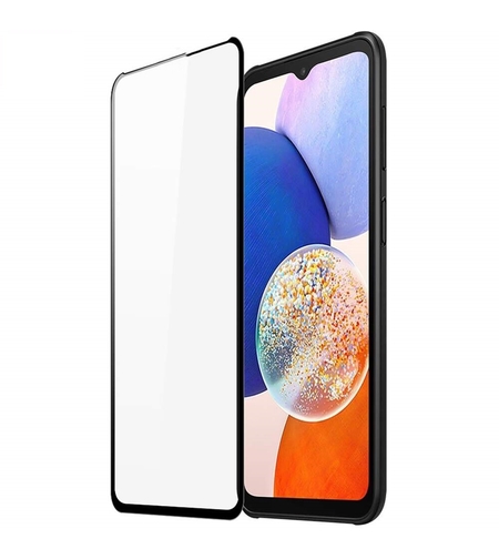 Folie Sticla Flippy pentru Samsung A14 5G, Transparenta HD, 9H, 111D, Margini negre
