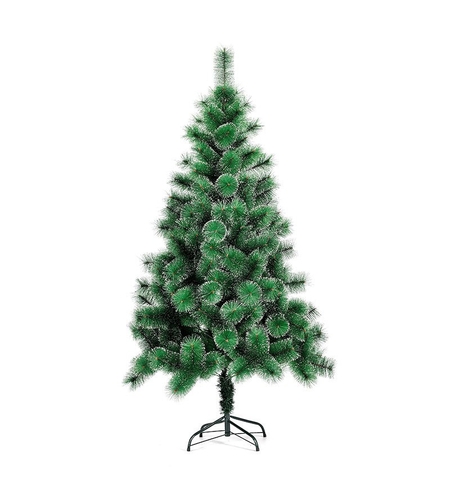 Brad artificial de Craciun tip pin nins, pentru interior/exterior, inaltime 90 cm, Flippy, verde, suport pastic inclus