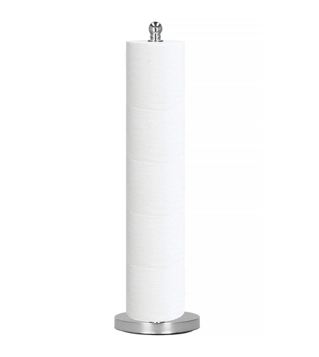 Suport hartie igienica tip tija, 51cm, argintiu cromat