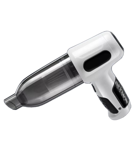 Aspirator Auto Tip Pistol, Flippy, Aspirator cu Aspirare si Suflare, pentru Casa Masina, Multifunctional fara Fir, incarcare 4000mAh, Alb