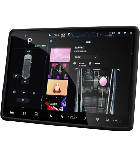 Husa de Protectie Margini Ecran Frontal Tesla, Flipp, Compatibil cu Tesla Model 3/Y, din TPE, Negru