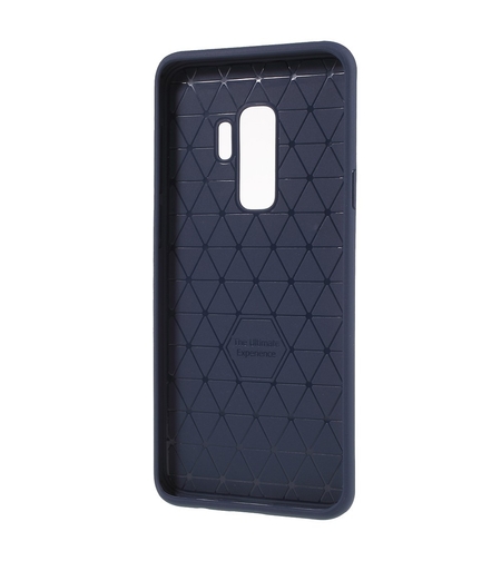 Husa Samsung Galaxy S9 Ipaky Elegant Grid Design TPU Hybrid Albastru
