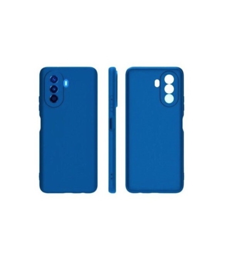 Husa pentru Huawei Huawei Y90, Vafy, Liquid Silicone, cu Microfibra pe interior, Protectie Antisoc, Albastru Inchis