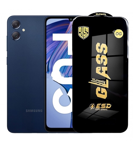 Folie de Sticla pentru Samsung Galaxy F05, Vafy, Sticla Securizata ESD Antistatica, Super-X Privacy OG, cu Margini Negre, Rezistenta la Zgirieturi, 0.35 mm, Transparenta