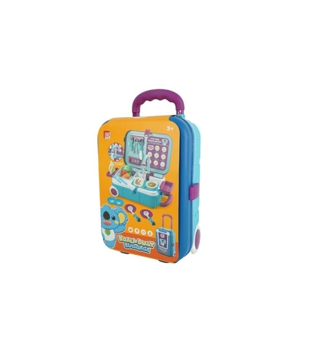 2 in 1, Valiza si mini bucatarie cu ustensile