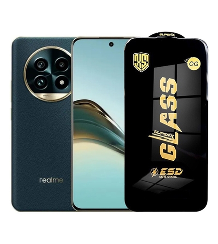 Folie de Protectie pentru Realme 13, Vafy, Sticla Securizata ESD, Margini Negre, Rezistenta la Zgirieturi, Antistatica, 0.35 mm, Transparenta