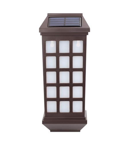 Lampa solara LED tip Felinar pentru perete Flippy, 23 x 9 cm, 1.2V, ABS, 600mAh, rezistent la apa, alb rece