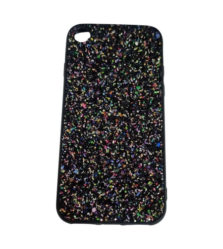 Husa de protectie pentru Apple iPhone 7 Sparkling Glitter TPU Negru