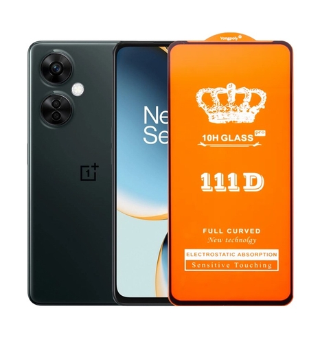 Folie Sticla Securizata OnePlus CE3 Lite, Vafy, Sticla de Protectie Compatibila cu OnePlus Nord CE3 Lite, Full Cover 111D, HD, Margini Negre, Transparenta