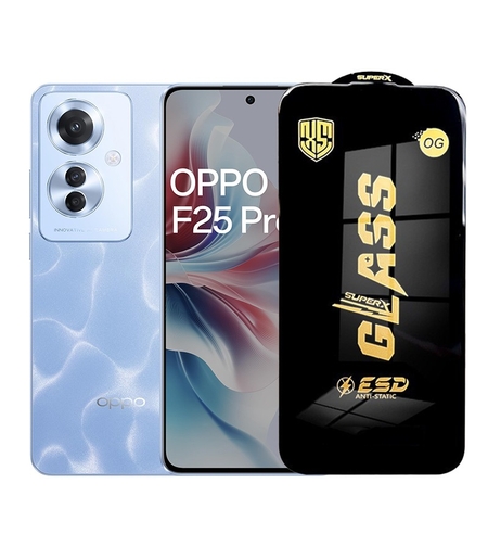 Folie de Protectie pentru Oppo F25 Pro, Vafy, Sticla Securizata ESD, Margini Negre, Rezistenta la Zgirieturi, Antistatica, 0.35 mm, Transparenta