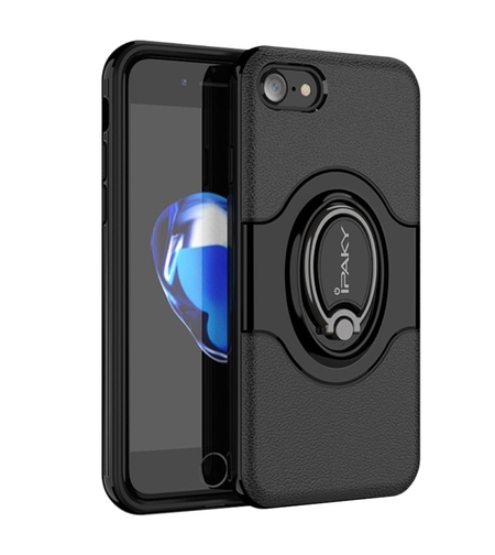 Husa de protectie pentru Apple iPhone 7/8 Ipaky Ring Negru