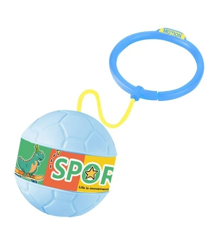 Minge pentru Sarit, Flippy, Tip Coarda Hula Hoop, Cerc 12 cm, Coarda 52 cm, Minge 12 x 11 cm, Functie Iluminat, 4-6 Ani, Plastic, Albastru
